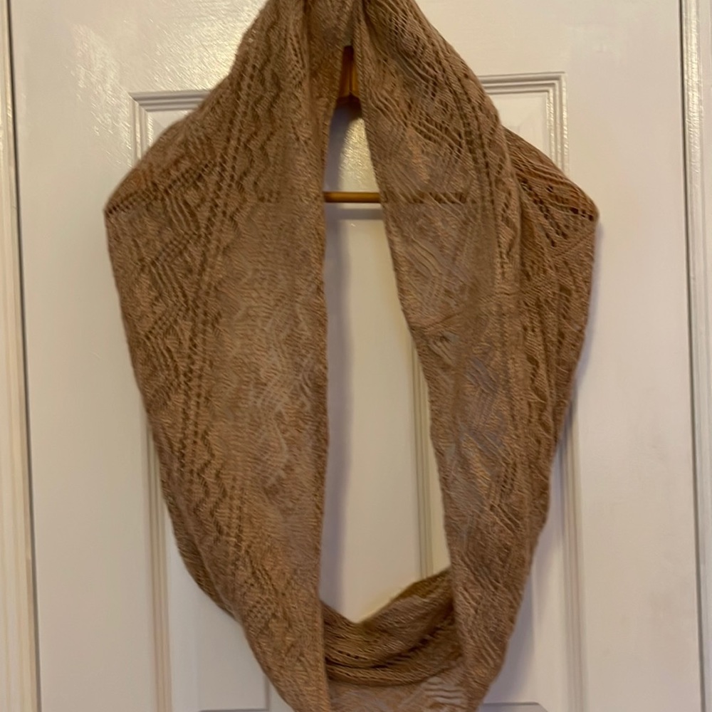Infinity scarf. Earth tones. Soft , knit sweater scarf.